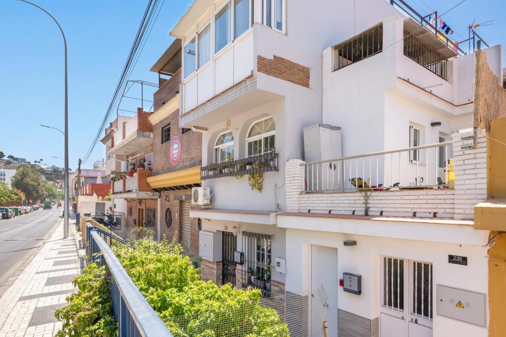 Apartamento En La Playa Con Terraza Málaga Kültér fotó